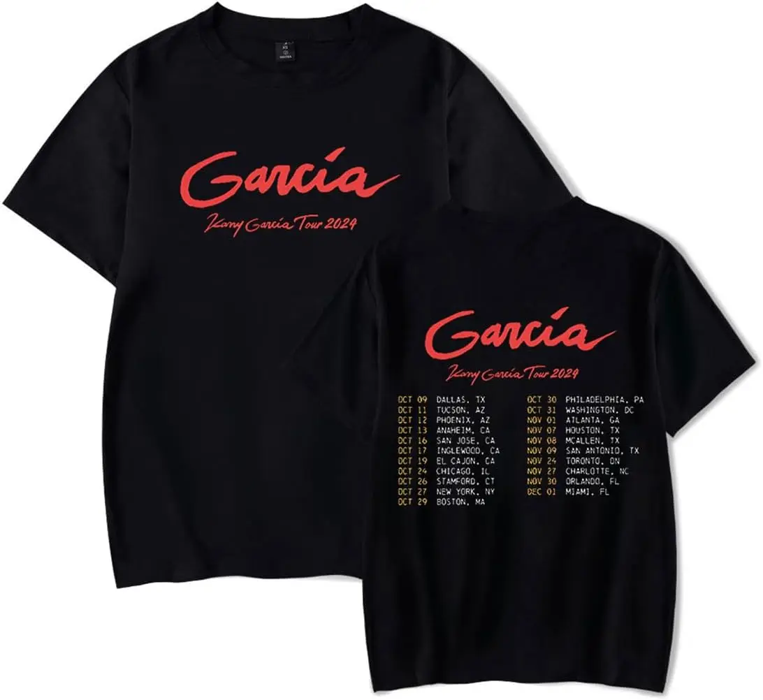 Kany Garcia Tour 2024 T-shirt Hip Hop Short Sleeve Fashion Crewneck Streetwear Tee Shirt