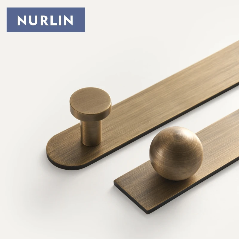 Nurlin Brass Decorative Washer Offers Different Hole Spaces Aviable With Customizable Length Furniture Handles Back Plate