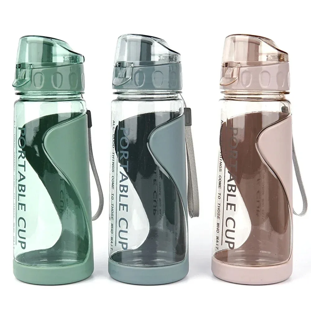 650ML Sports Water Bottles Gym Leak-proof Drop-proof Portable Shaker Mug Outdoor Travel Kettle Plastic Drink Water Cup BPA Free