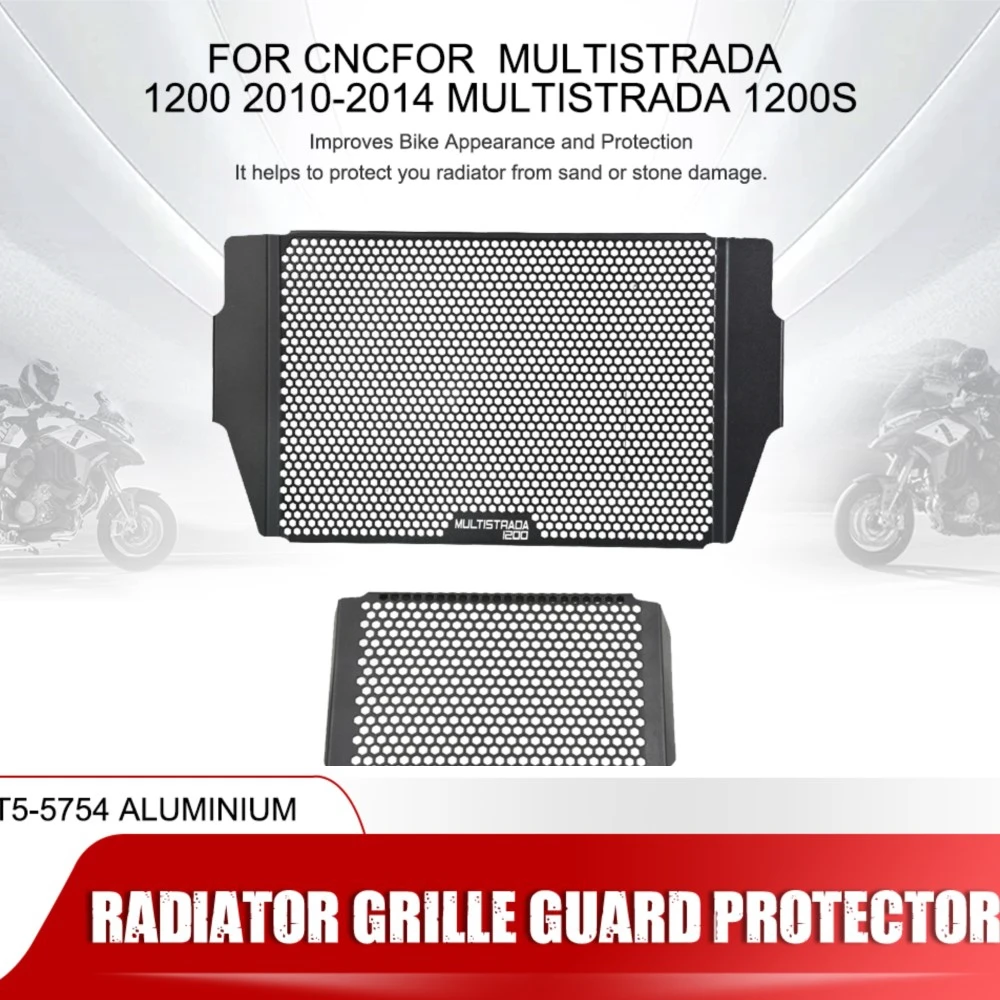 Radiator Grille Guard Cover Protector For Ducati Multistrada 1200 /ABS / S / S Touring / S Sport / S Pikes Peak / S GT 2010-2014