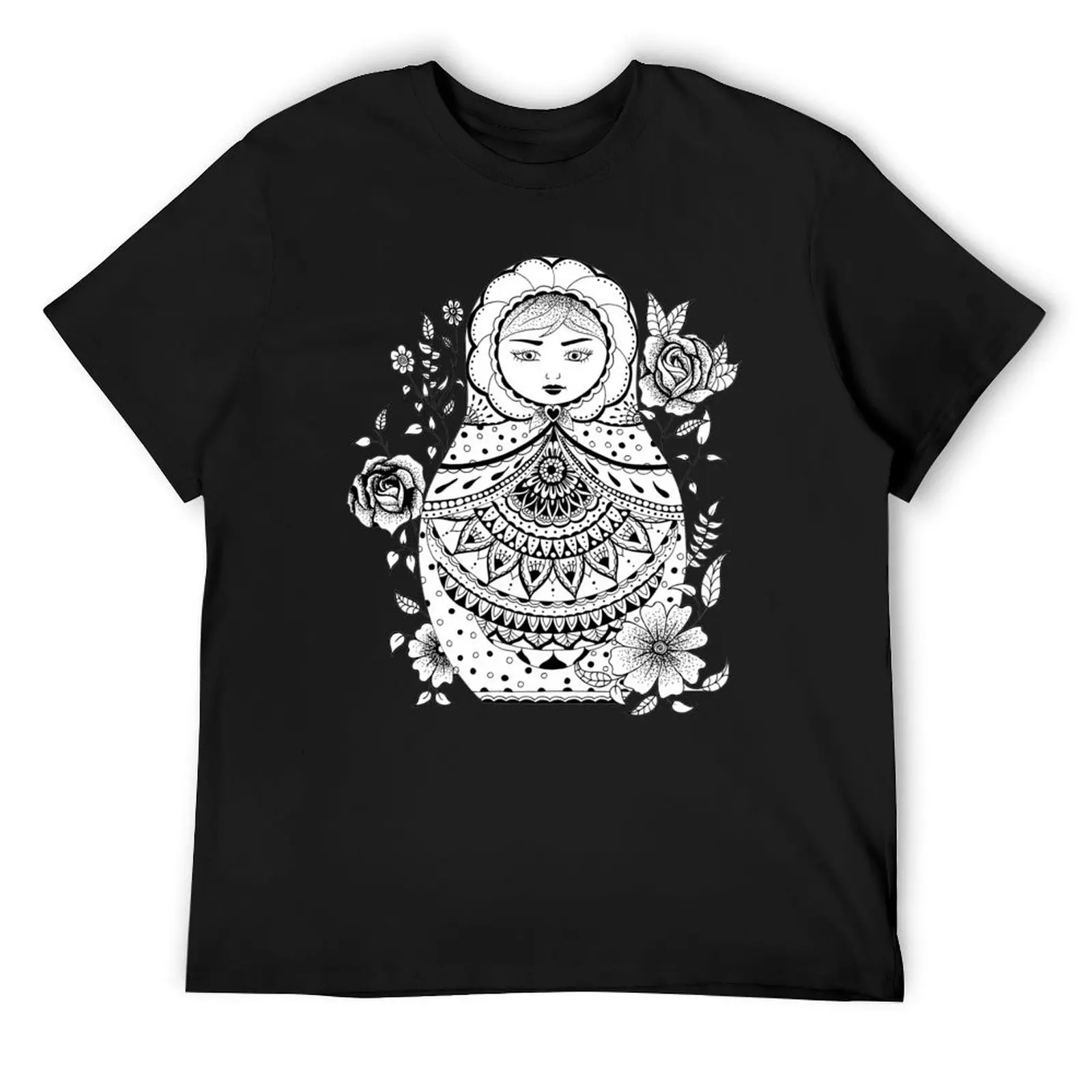 Russian Doll T-Shirt graphics oversized t shirt cotton graphic tees designer shirts Men's t shirts