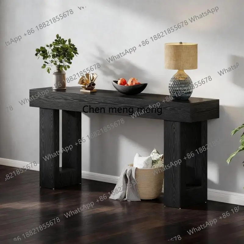 Rectangular Wooden Console Table, Sofa Side Table for Living Room, Stylish Couch Table for Behind Sofa