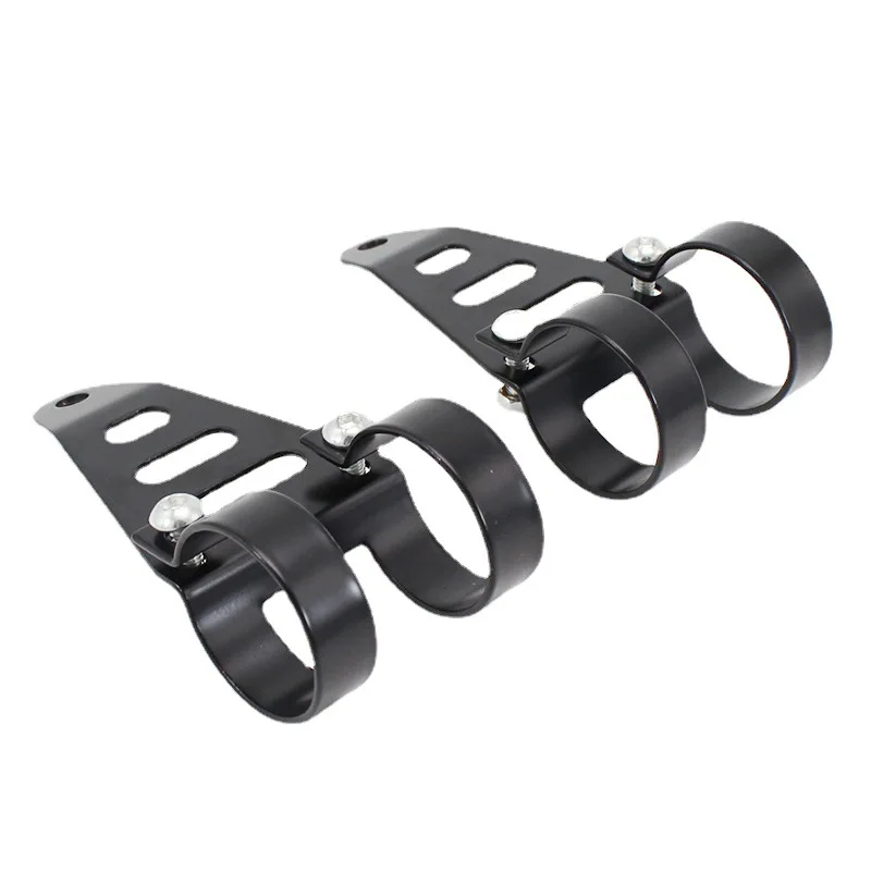 1 Pair Universal Motorcycle Headlight Brackets with Mounting Parts Motorcycle Refitted HeadLamp Holder 41-43mm Motorcycle Parts