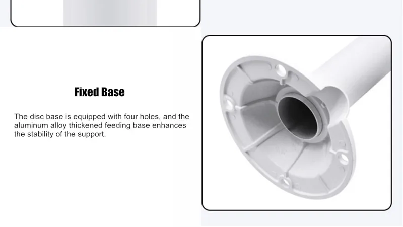 I-Type White Universal Monitoring Telescopic Bracket Bullet Security CCTV Camera Ceiling Mount Bracket Vertical Hoisting Support