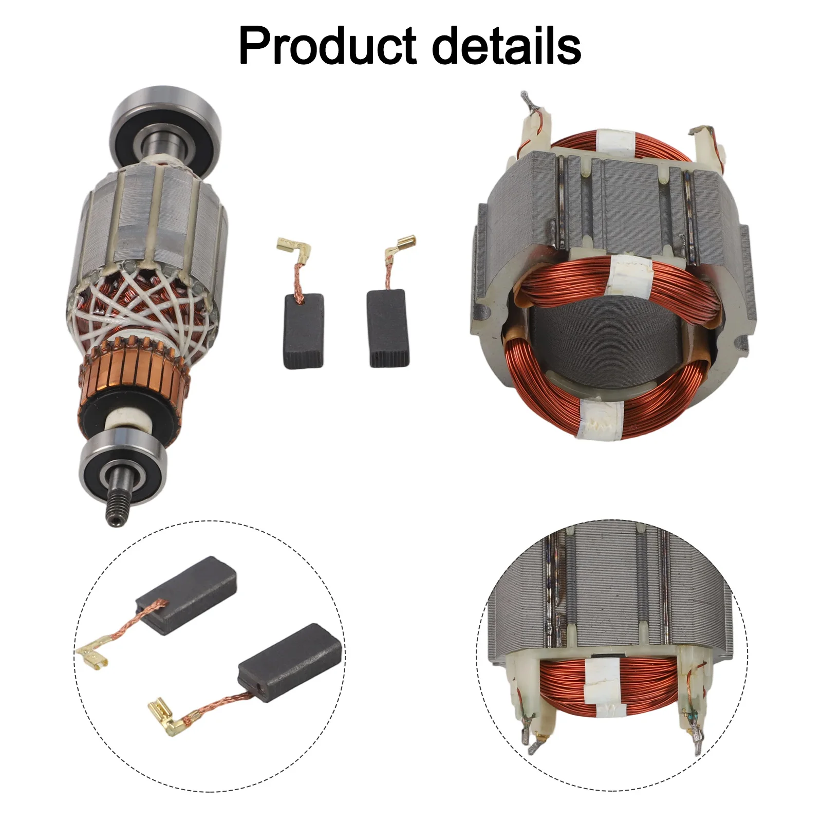 High performance and Rotor Stator and Carbon Brush Set for HR4001C HR4010C HR4011C 5138884 6257586 High performance