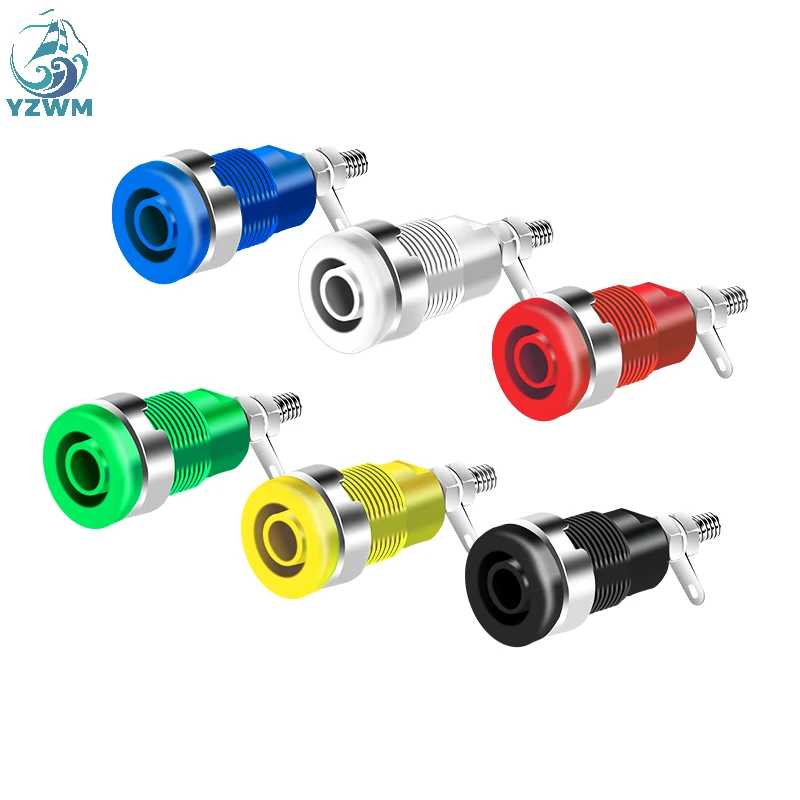 High voltage safety 4mm panel banana socket hole current 32A terminal connector opening 12mm plug