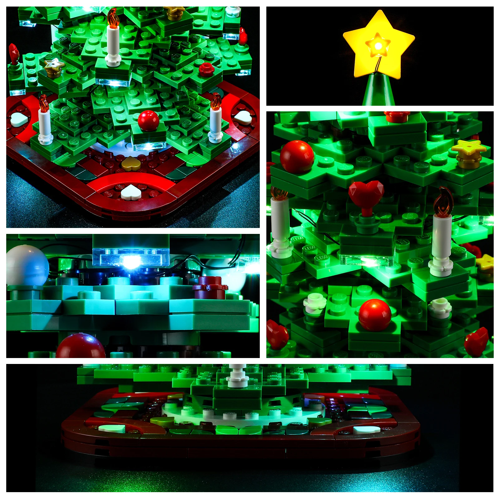 Lightaling Led Light Kit for 40573 Christmas Tree Building Blocks Set (NOT Include the Model)  Bricks Toys for Children