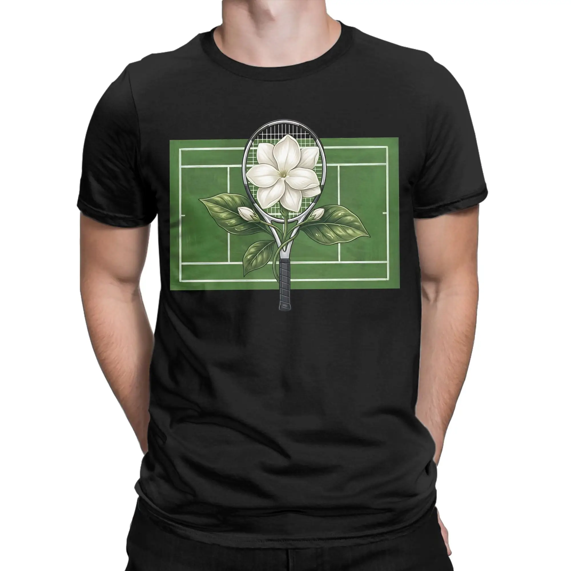 Alexandra Eala Tennis Racket White Jasmine T Shirt Summer Y2K T Shirts Cotton Tshirt For Adult Short-Sleeved Casual Top Tees
