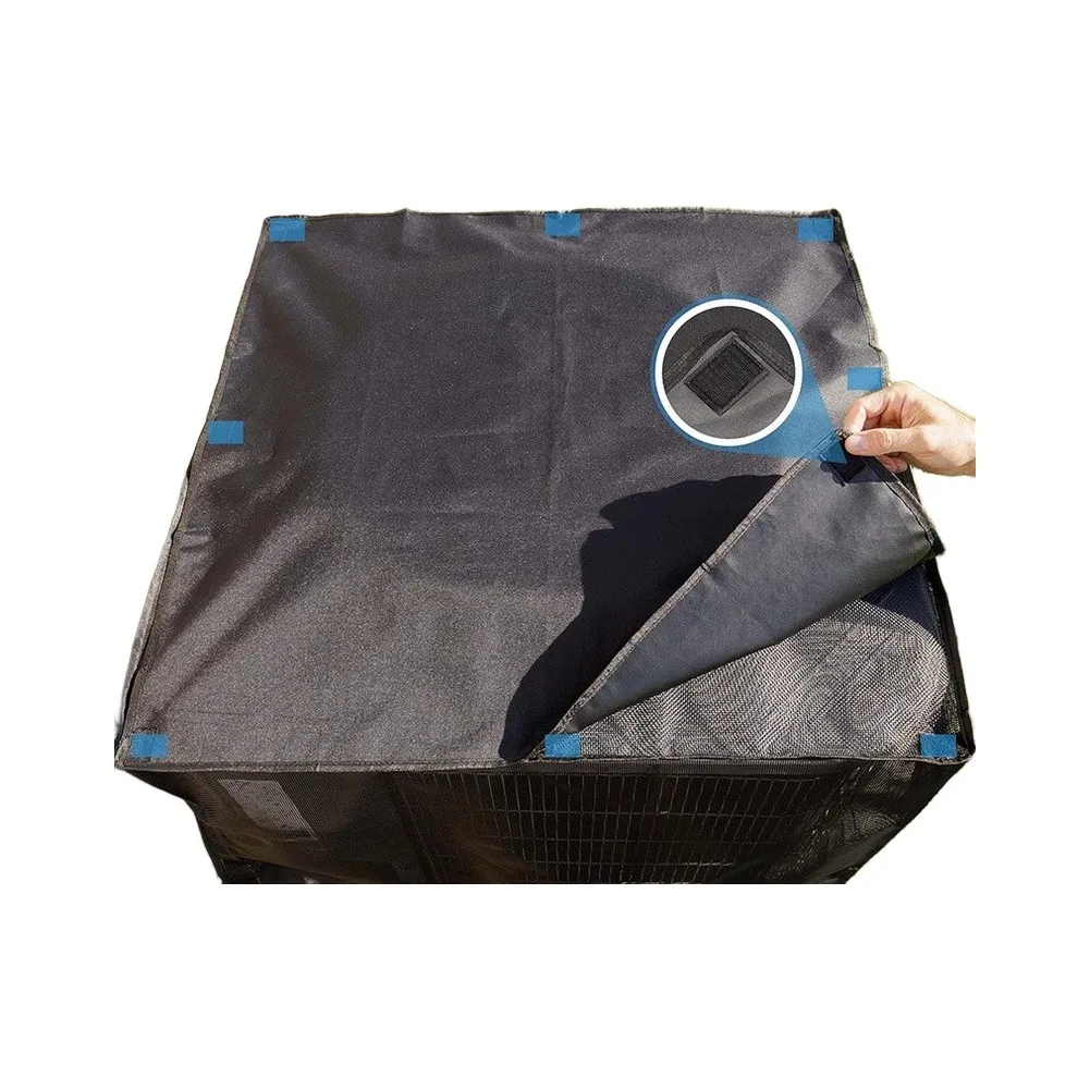 For Autumn Leaf Blocking AC Cover Waterproof AC Shield Resilient Weather Protection 600D Oxford Fabric Detachable Top Section