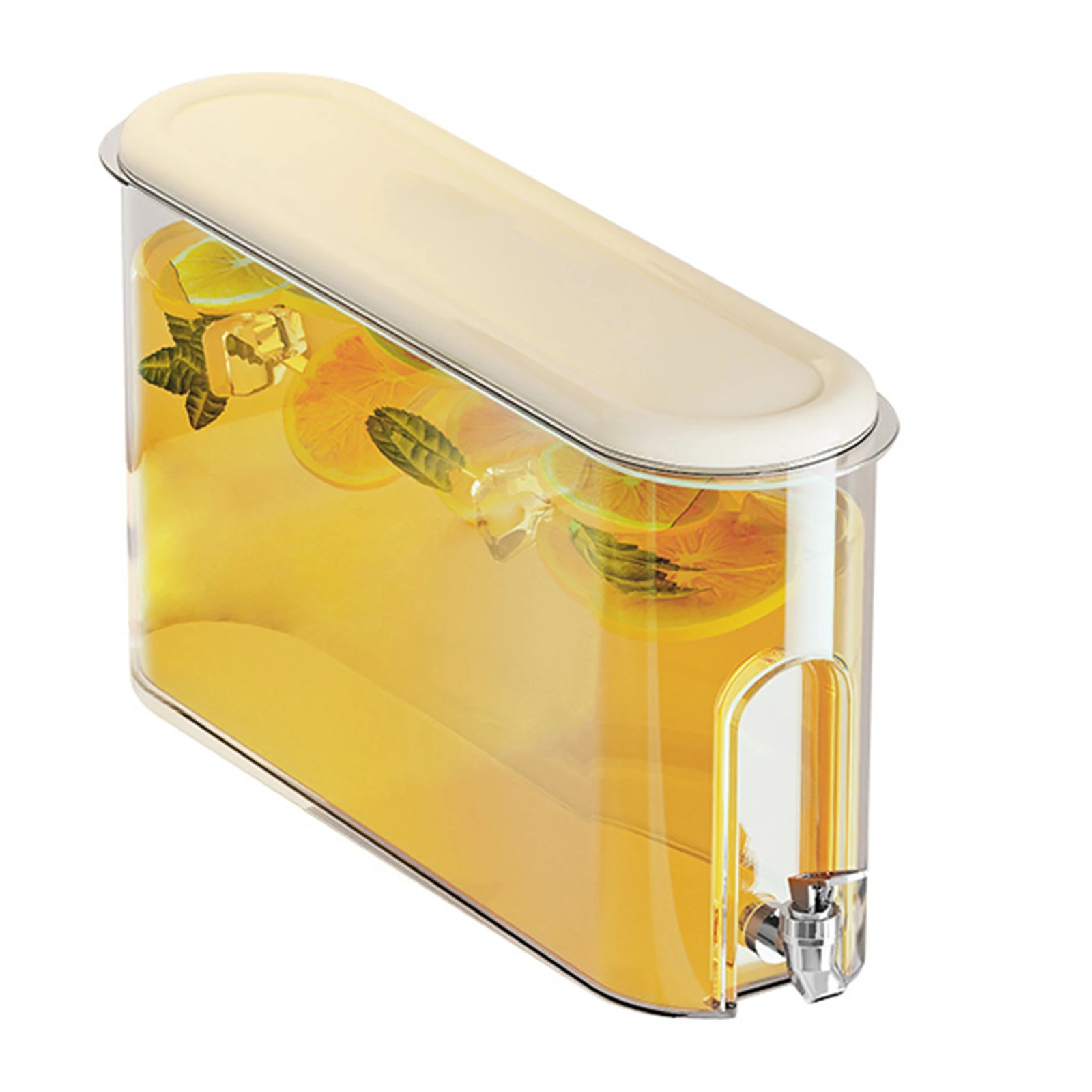 

Large Capacity Beverage Dispenser Convenient Water Dispensing Faucet Sealed Quality Spacious Interior Water Pitcher