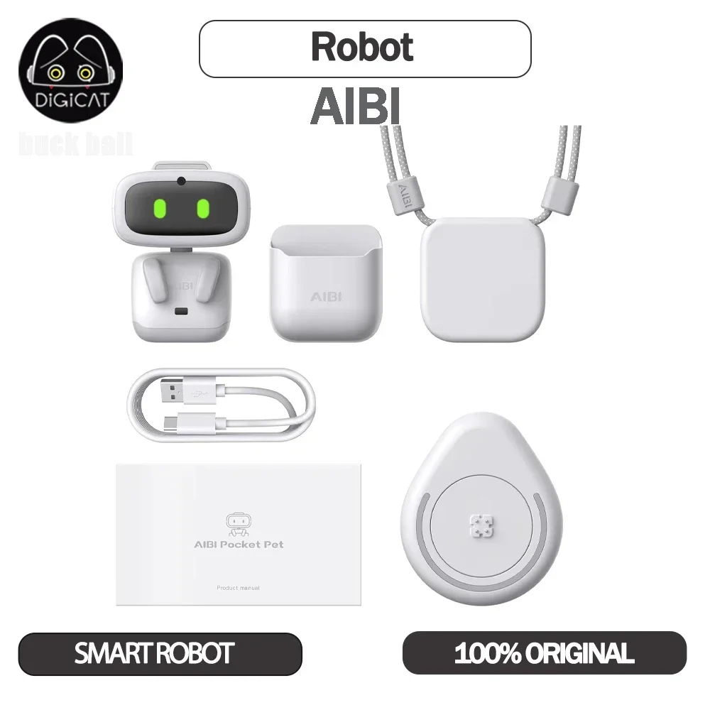 AIBI Robot Intelligent Emotional Robots AI Emopet Voice Interaction With Accompanies Desktop Electronic Pet Kids Christmas Gifts