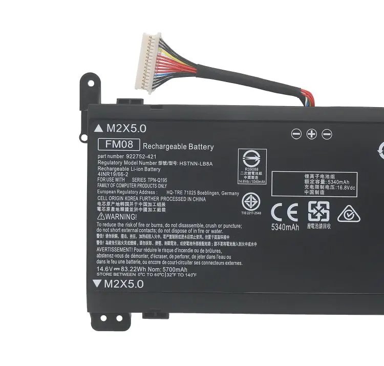 High qualit 14.4V 86WH  laptop battery for HQ-TRE 922976-855 TPN-Q195 17-an014ng FM08 HSTNN-LB8A, HSTNN-LB8B, 922752-421