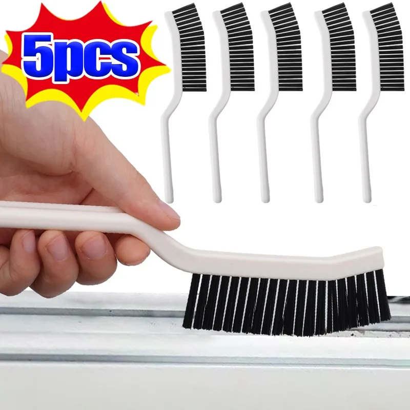 1/5PCS Enduring Long Gap Cleaning Brush Kitchen Toilet Tile Joints Dead Angle Hard Bristle Cleaner Brushes For Shower Floor Line