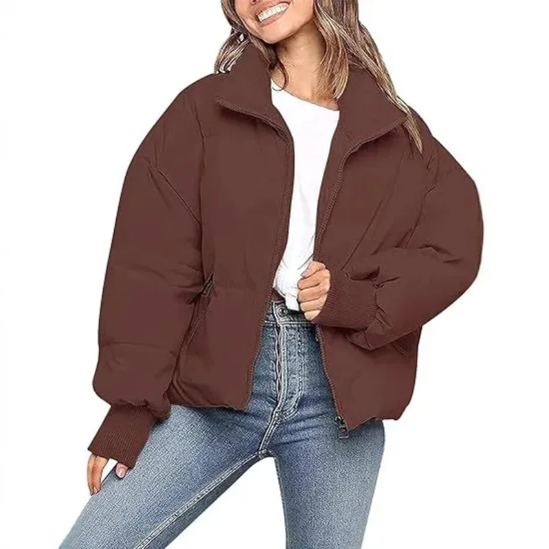 2025 Popular Cotton Jacket for Women  Loose and Slimming  Warm and Cozy  Short and Lazy Style Cotton Jacket