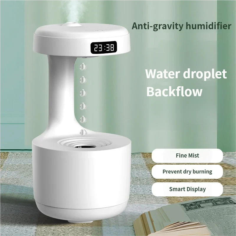 Floating Humidifier Silent Ultrasonic Anti Dry Burn Small Cool Mist With LED Ambient Light For Bedroom Home Night Gift For Women