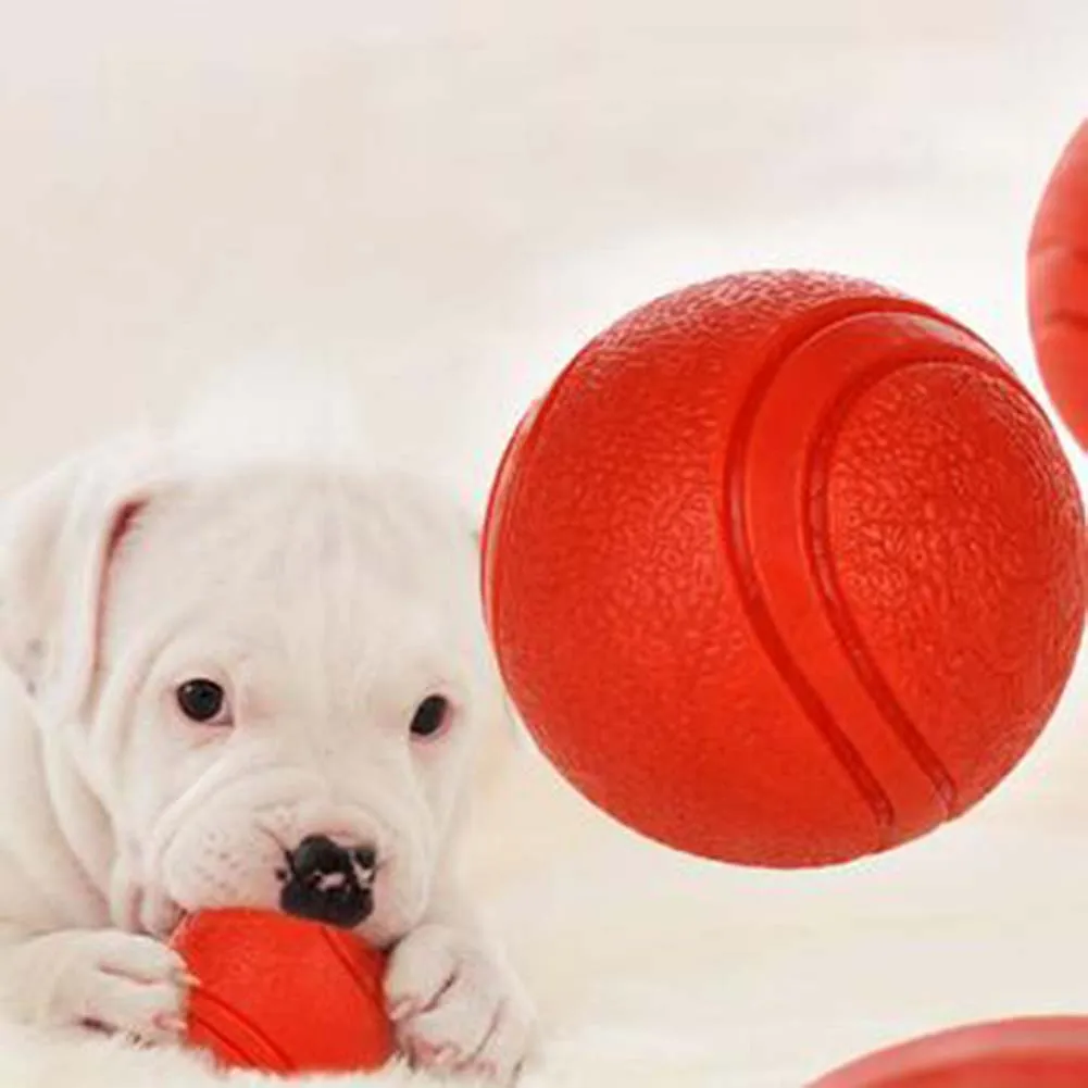 Pelota a prueba de mordeduras para perros, juguete para masticar, entrenamiento de mascotas, suministros de salto rodantes, masticadores agresivos