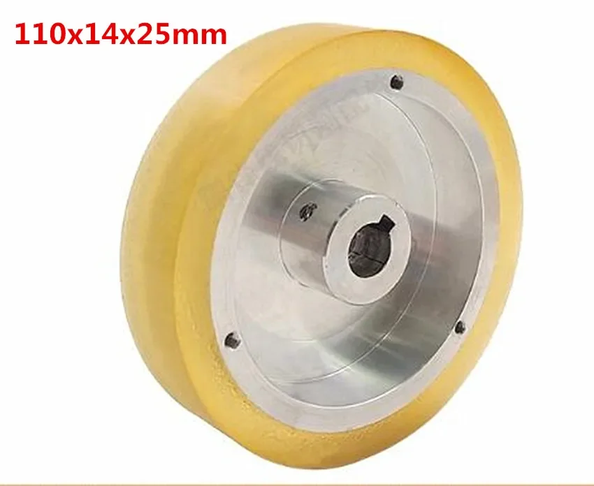 Rolo de Roda de Tensão para Excetek Machine Service Cnc Wire Edm 110x14x25 mm 1pc