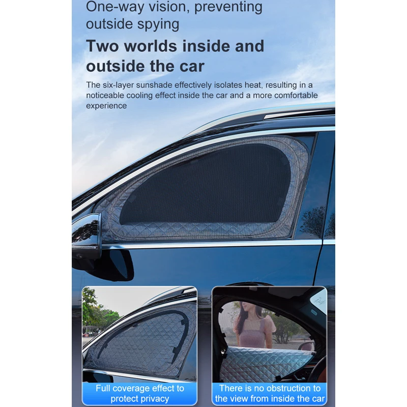 Sun Shade For Skoda Karoq Accessories 2025 2017~2026 Car Double Layer Mesh Sunshade Sunscreen Window Protect Privacy Visor Parts view 5