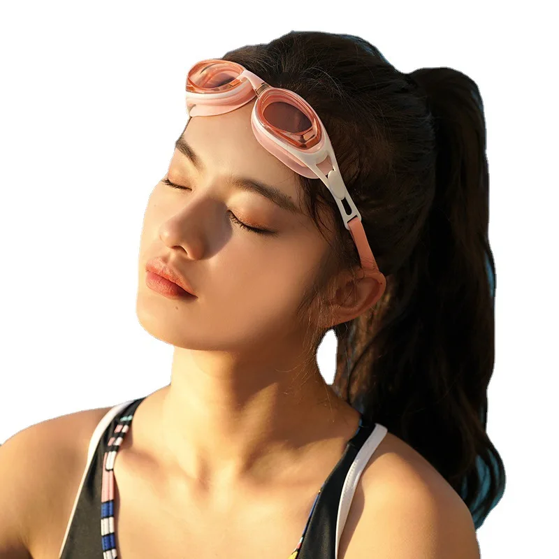 

Противотуманные УФ-защиты, регулируемые водонепроницаемые силиконовые пляжные очки для плавания, профессиональные очки для плавания при водных видов спорта, купания при близорукости