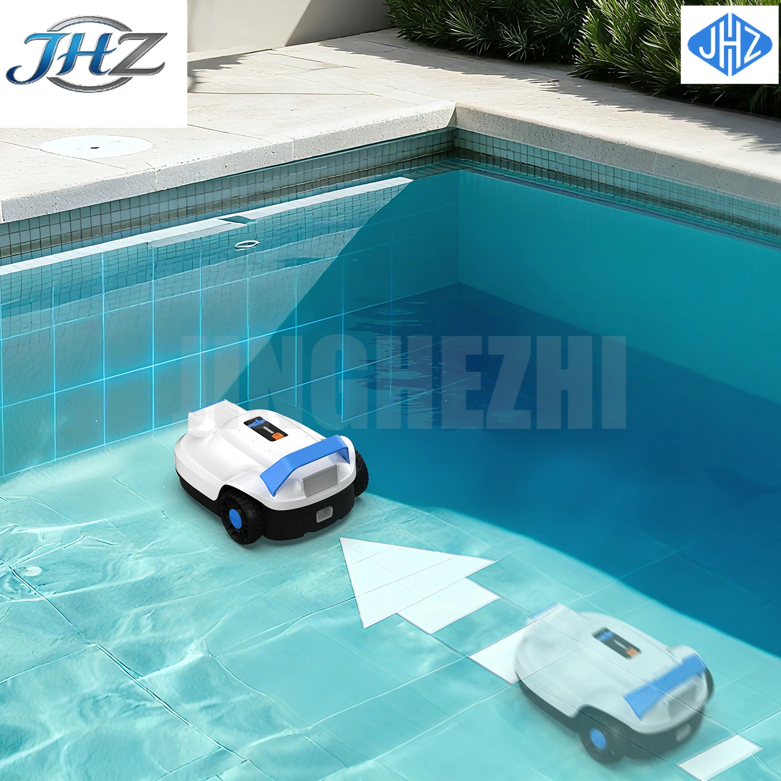 

JHZ for AIRROBO PC01 Specialized Cordless Smart Underwater Pool Cleaner Auto Wall-Climbing,High-Efficiency Filter Vacuu