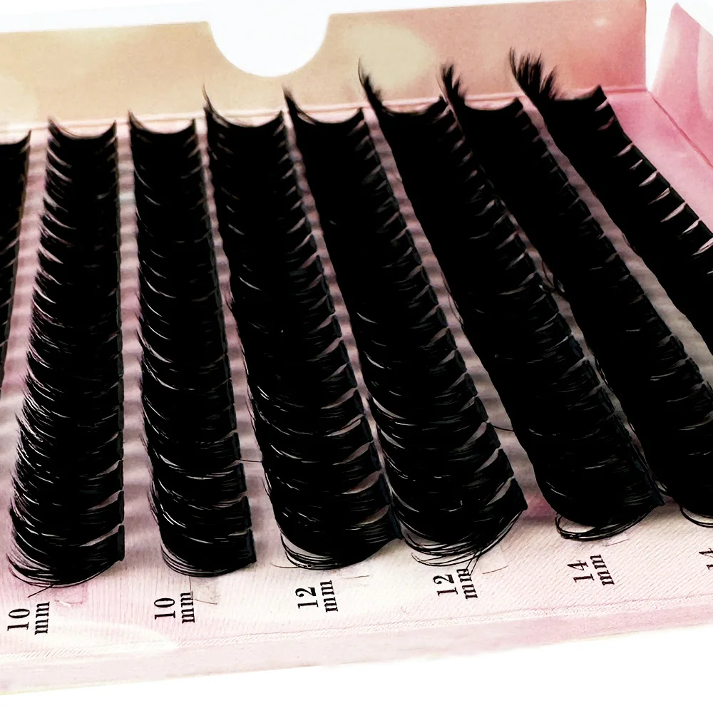 DIY 160 Cluster Eyelash Extension Bunch Lashes Segmented Fake Lash 3D Fluffy Natural Russian Volume Individual Mink Eyelashes