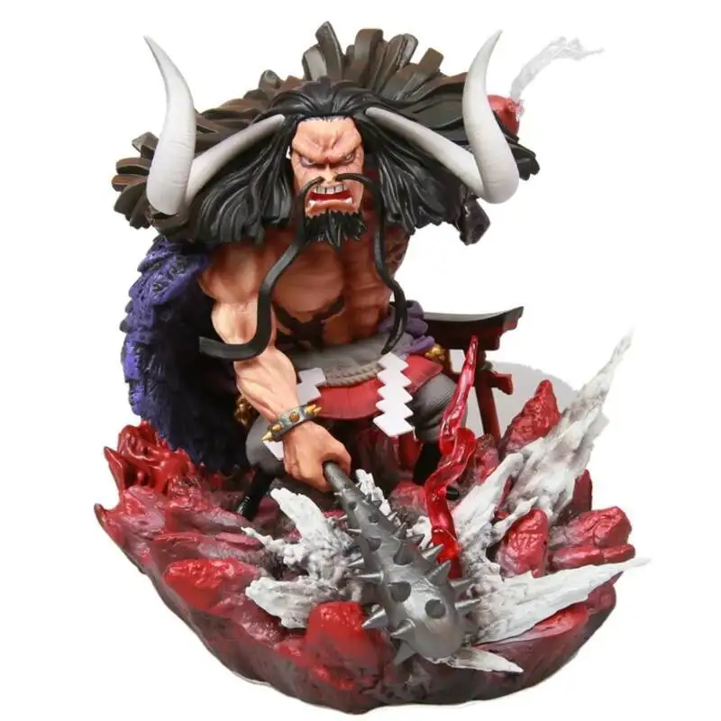 One Piece Anime Figurine Model GK rufy Action Figure Blackbeard Figures Kaidou Statue Collection Toy Marco Doll Teach Figma