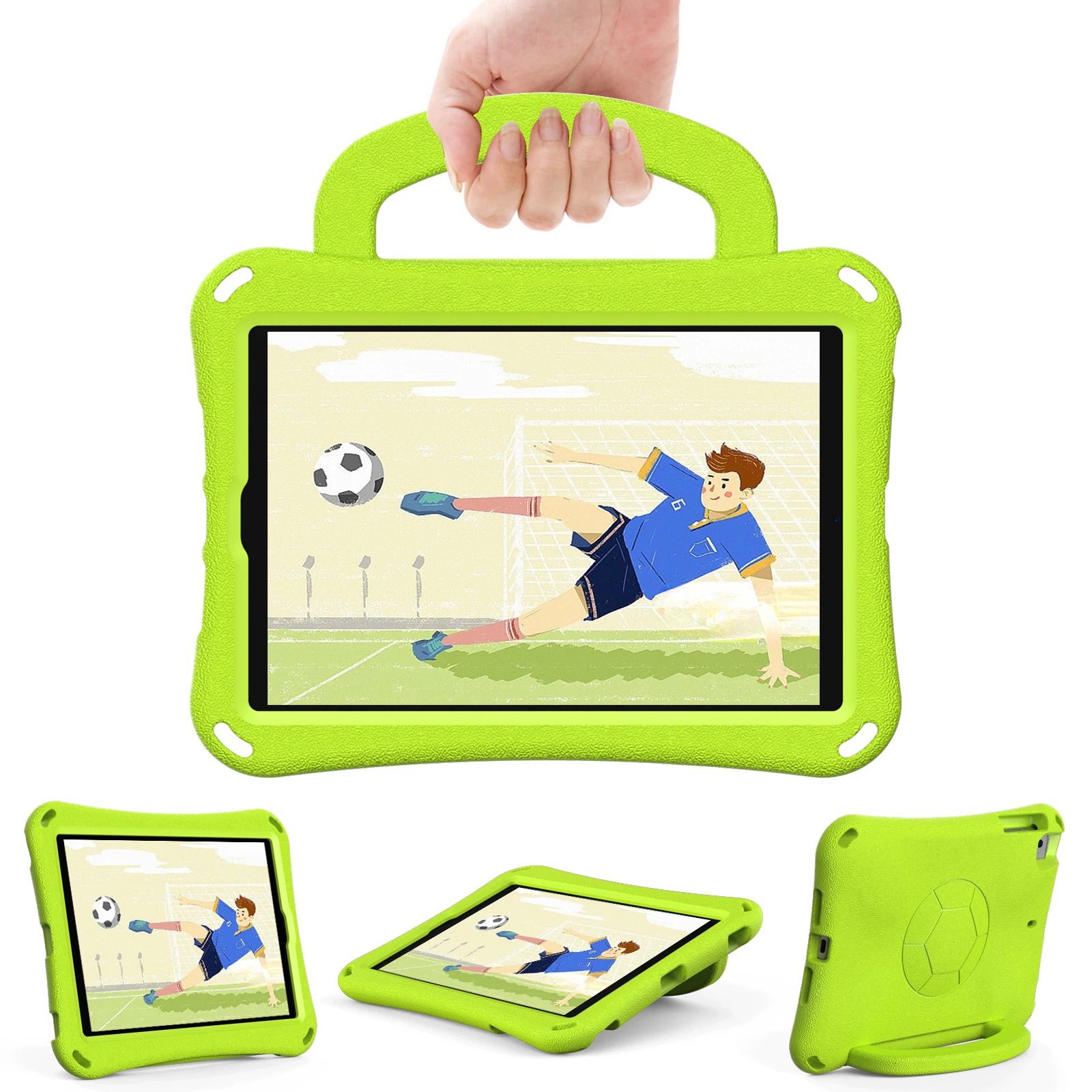 For iPad 10.9 2022/Pro 11 2022 mini4 5 6/9.7 5th 6th/10.2 7th 8th 9th Gen Air4 Air5 Stand Cover with Handle Shockproof Capa