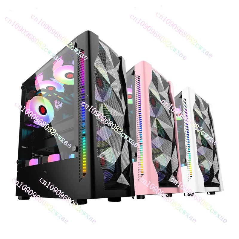 

Ice Drill 1 Esports Computer Case Desktop Side Permeable Toughened Glass Water Cooled Mesh Cafe Host Case