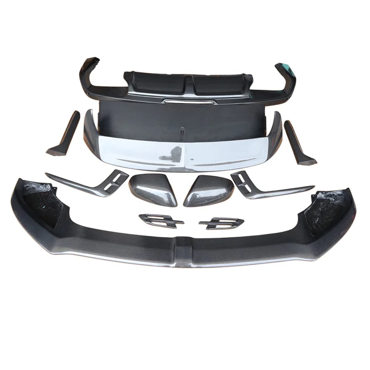 

Carbon Fibre Front Lip Rear Diffuser Spoiler Side Skirts Mirror Housing for Bentley Bentayga V8 Upgrade W12 Style Body Kit