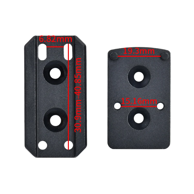 Tactical Red Dot Sight Base Offset Mount Metal CNC Scope Mount Bracket Outdoor Optics Adapter Fit 20mm Picatinny Rail