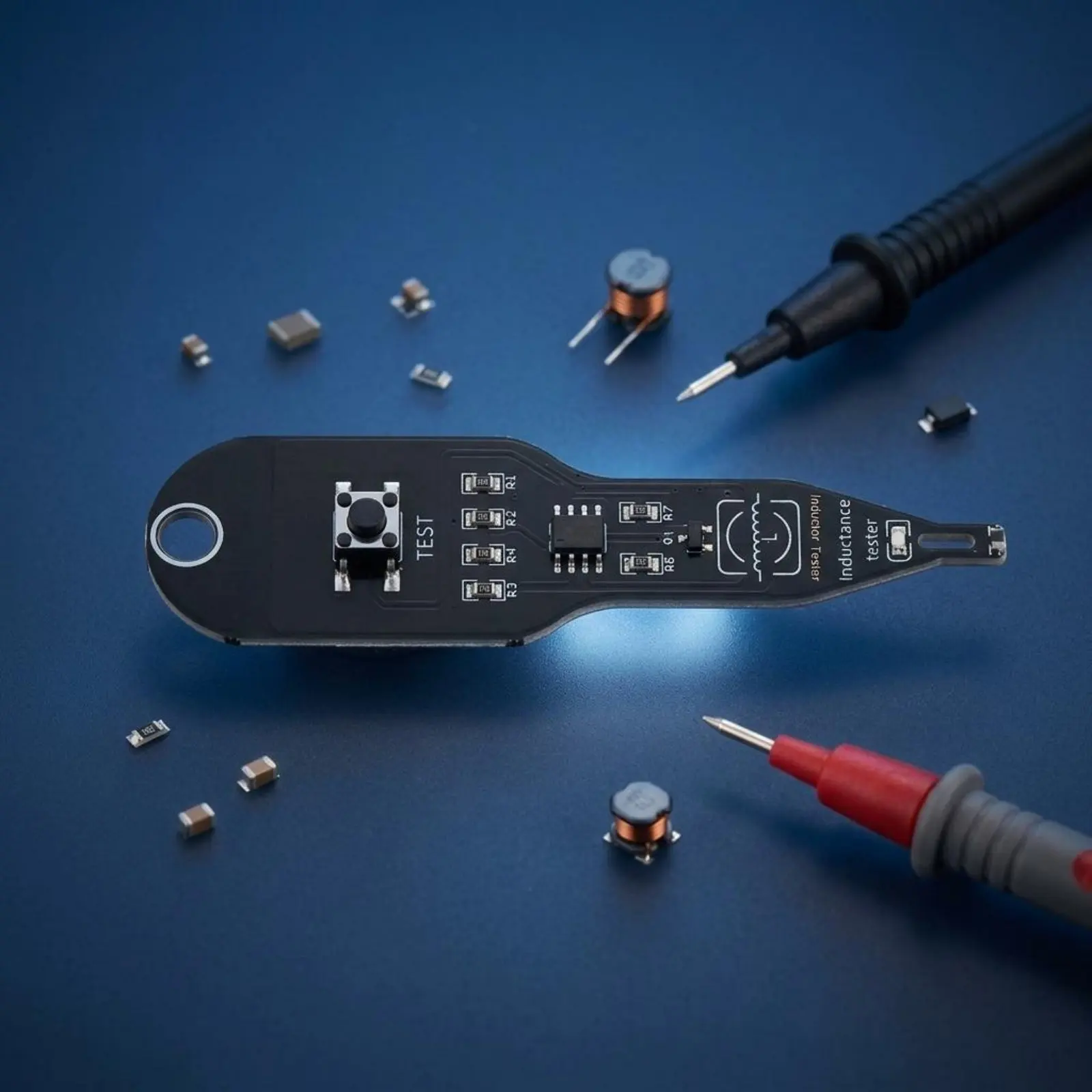 Inductance Tester Component Testing Motherboard Coil Tester Inductance Detection Board Accurate Readings Electronic Tool Type-C