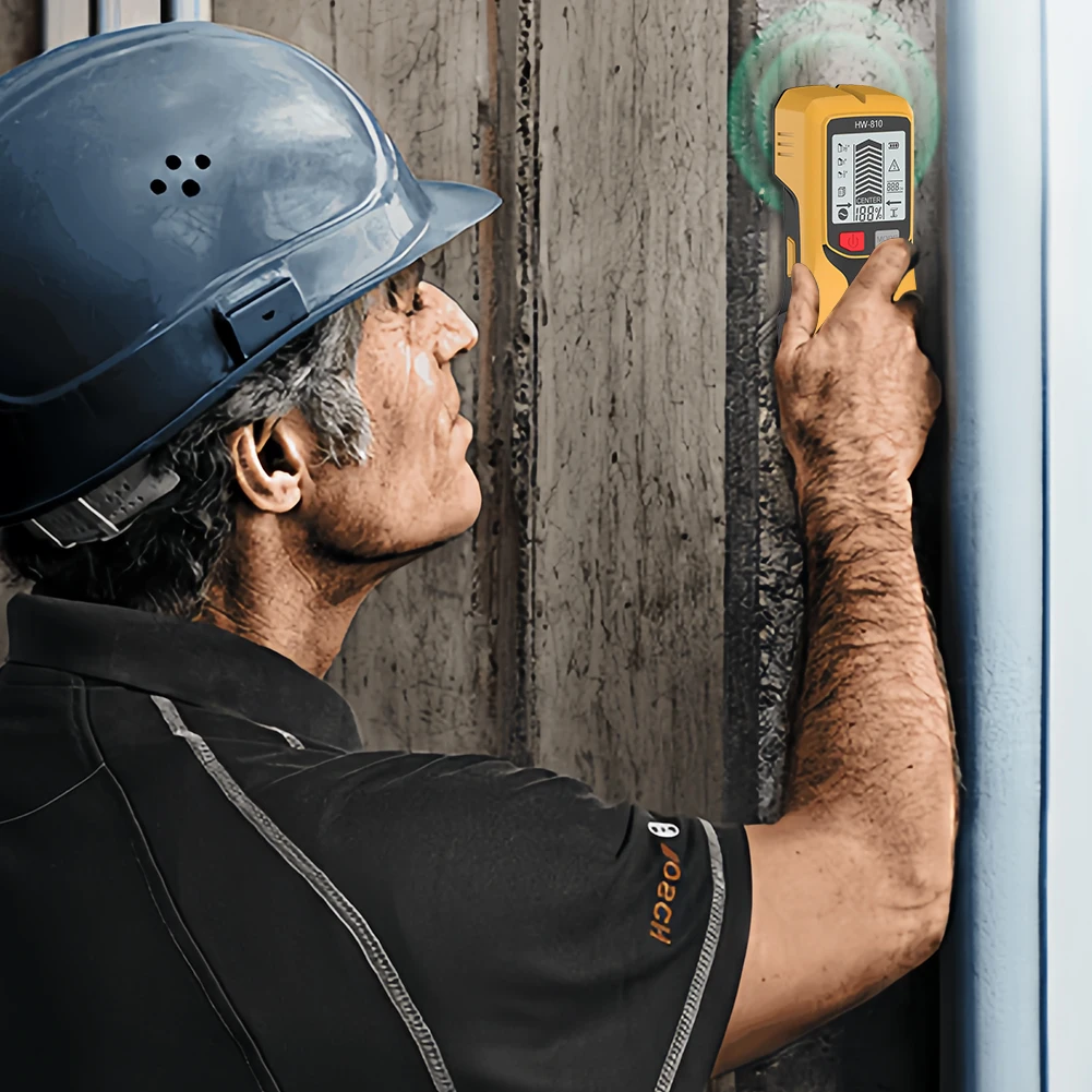 Умный сканер шпилек 6 в 1, настенный сканер, высокоточный инструмент для поиска шпилек, инструмент для поиска шпилек для дерева, магнитного металла, поиск проводов переменного тока