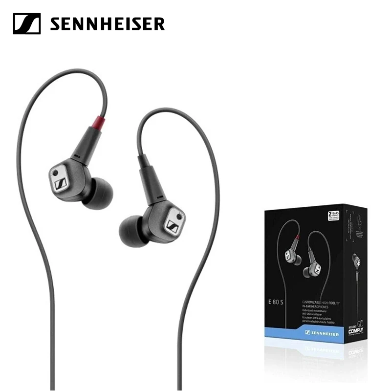 

Наушники Sennheiser IE 80 S: внутриканальные проводные Hi-Fi стерео наушники для игр