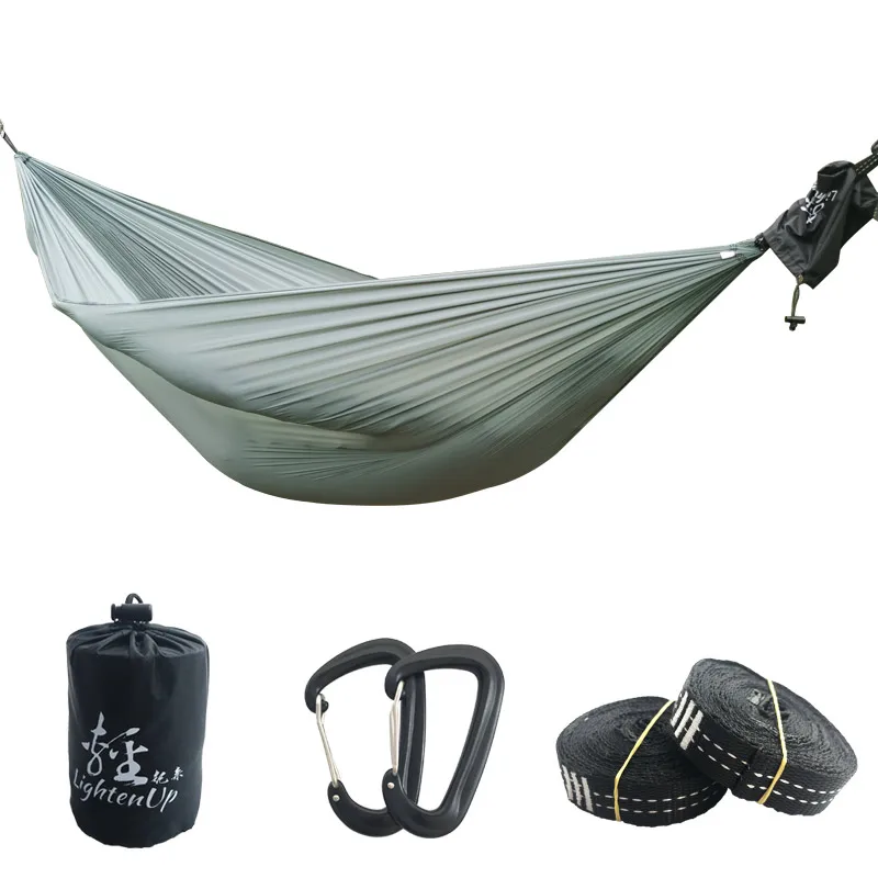 2022 nova ultraleve 380t (20d) acampamento ao ar livre náilon hammock sono balanço árvore cama jardim quintal protable rede cadeira