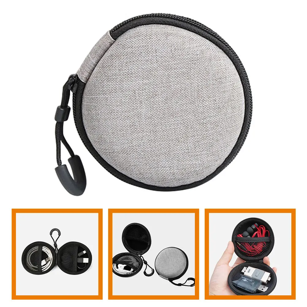 Premium Electronic Organizer Travel Case for Earbuds Earphones Chargers Cables Portable Cord Organizer Bag with Smooth Zipper