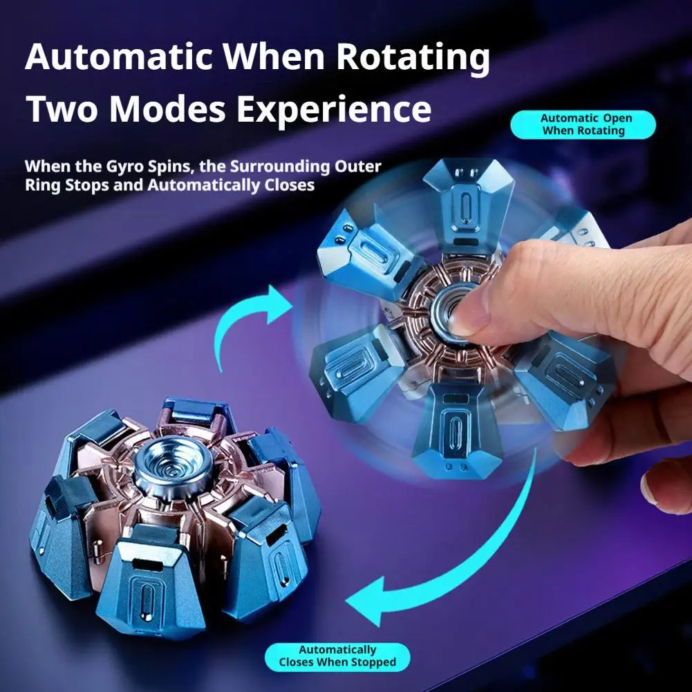 Transformable Finger Mecha Fidget Spinner Stress Relief Telescoping Hand Spinner  Toys Mechanical Transformation Fidget Toy
