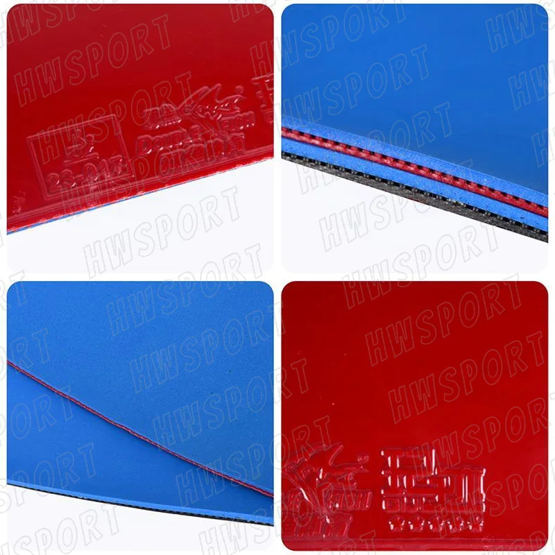 DOUBLE FISH QIJI Table Tennis Rubber Sticky ITTF Approved Durable Ping Pong Rubber Sheet with Pre-tuned High Elastic Sponge