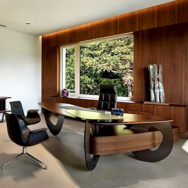 Desk boss table modern light luxury high-end designer villa