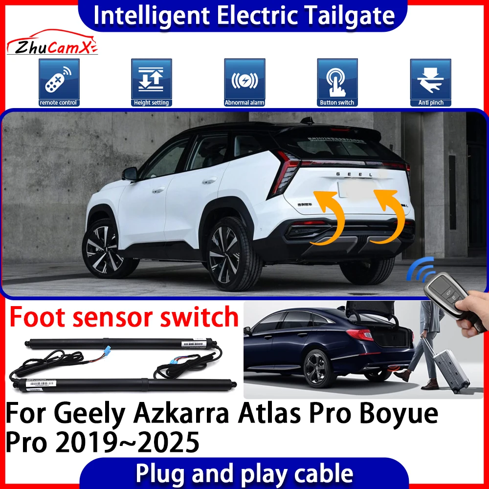 

Автоматический комплект для открывания багажника: Умный электрический подъемник задней двери для Geely Azkarra Atlas Pro Boyue Pro 2019~2025