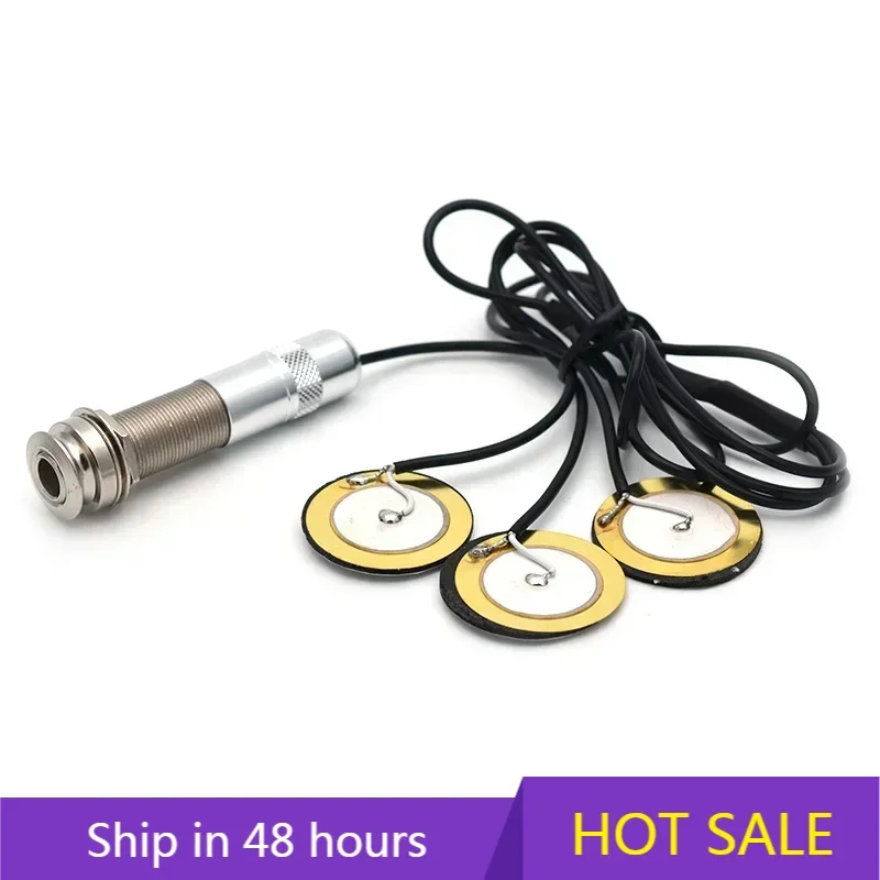 

Folk Guitar Pickup EQ Patch Pickup Simple 6.35 Tail Nail Buzzer Piece Wooden Guitar Pickup Parts