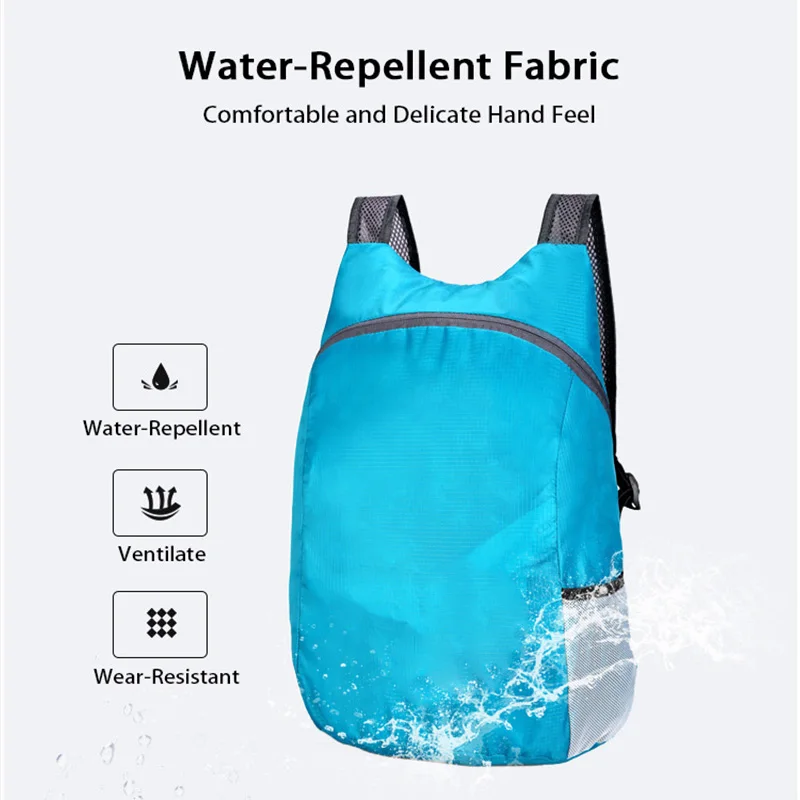 Outdoor Lightweight Foldable Backpack Scratch Resistant Wear-Resistant Casual Large Capacity Portable Backpack