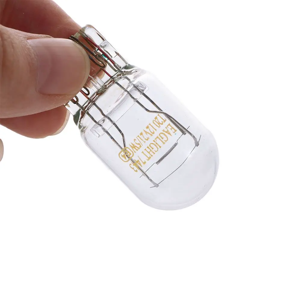 

W21/5W Clear Glass Indicators Lights Halogen Bulb Turn Signal Light Daytime Running Light Stop Brake Tail Bulb