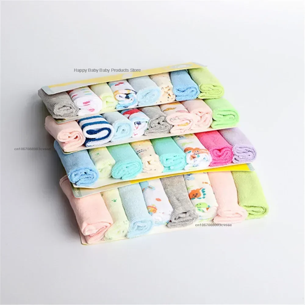 8Pcs/pack Baby Infant Newborn Bath Towel Washcloth Bathing Feeding Wipe Cloth Soft  Shower Products 21*21cm