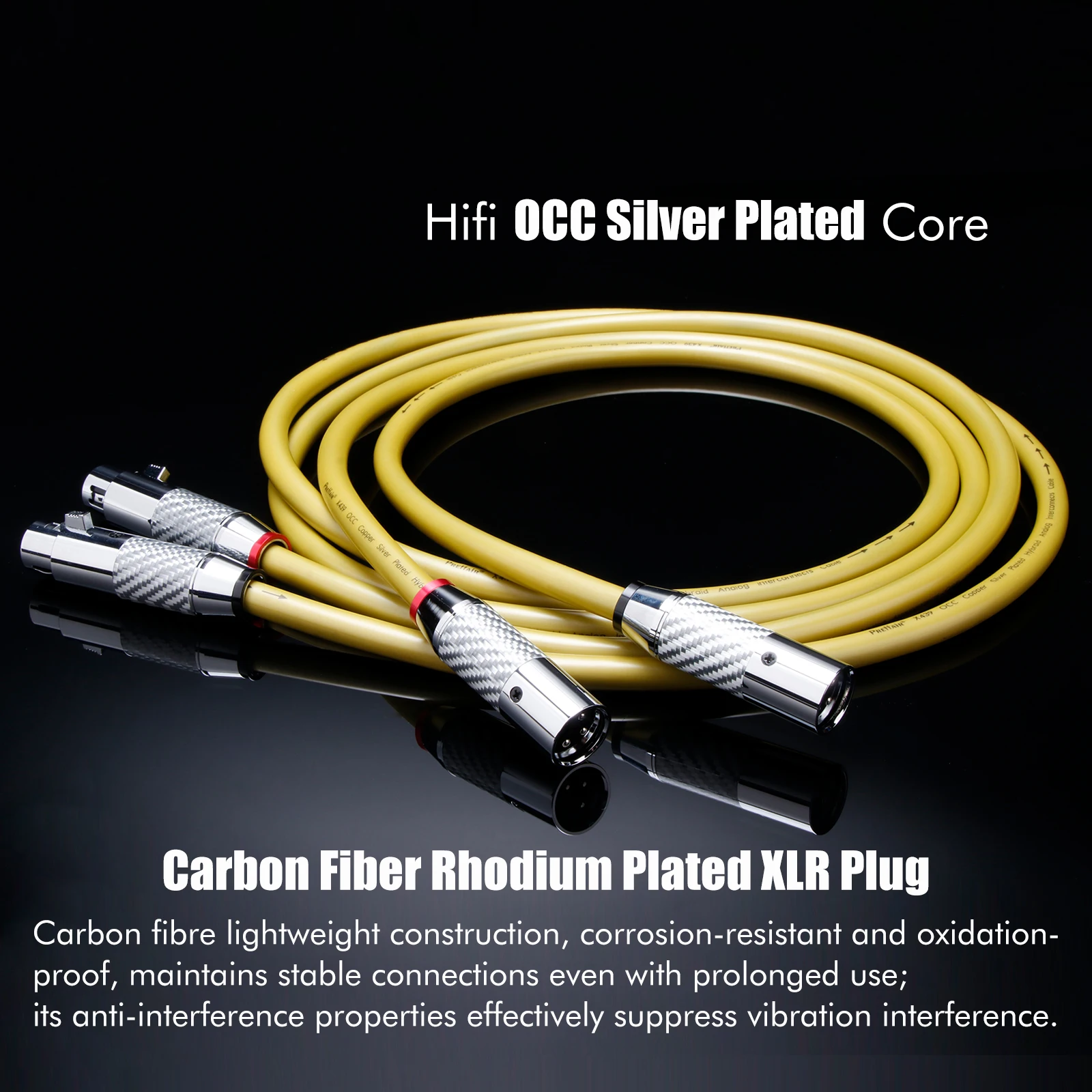 

Пара 6N OCC посеребренный балансировочный кабель XLR для усилителя ЦАП ТВ автомобильная аудиосистема