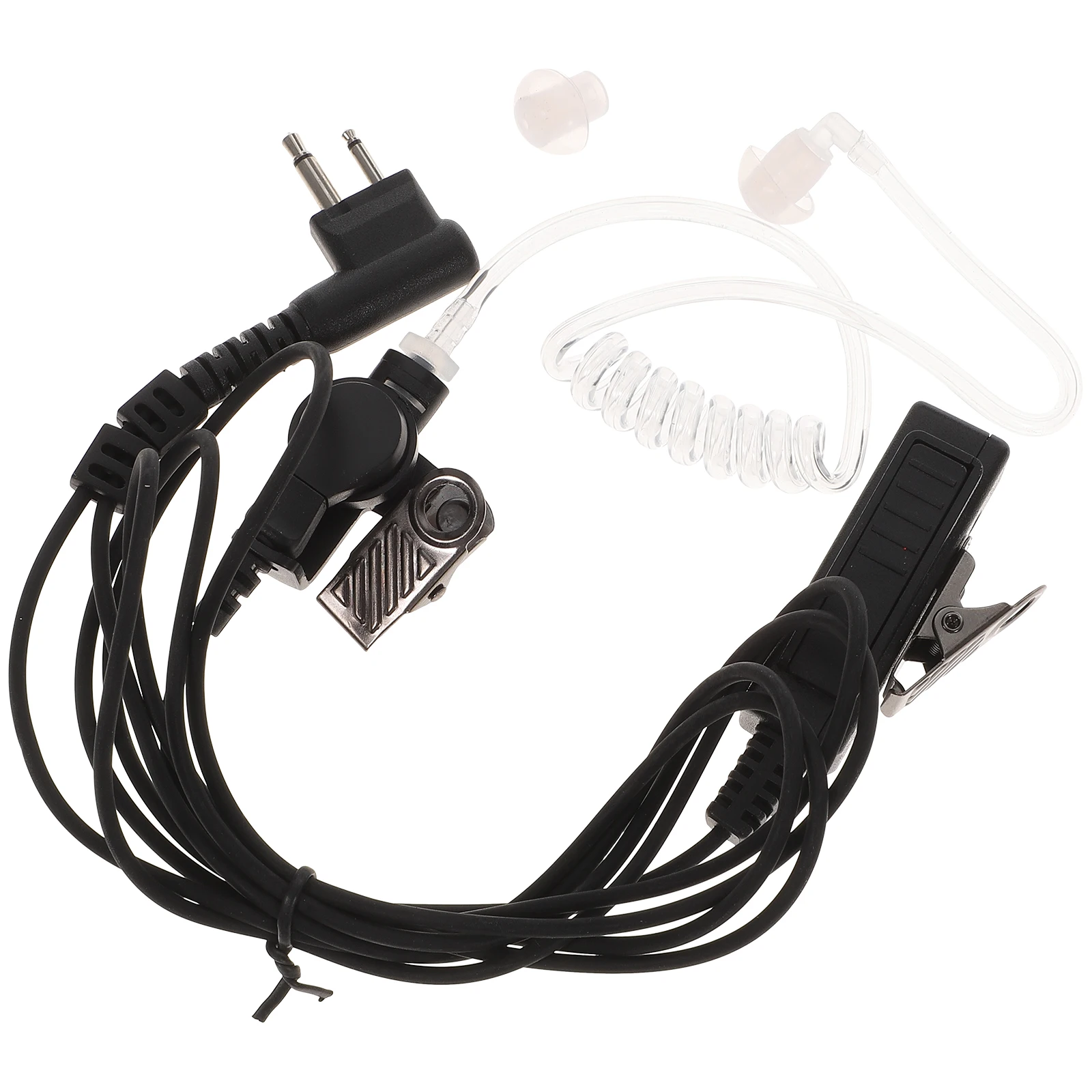 

Walkie Headset Earpiece Portable Radio Silicone TPE Soft Comfortable Long Wear PPT Mic Fix H Conversation