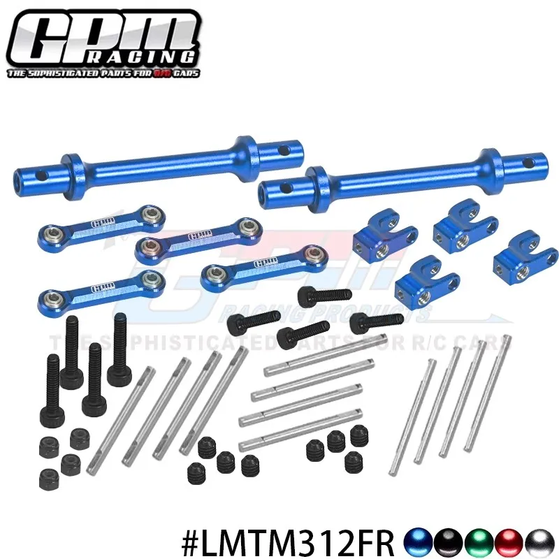 LOSI 1/18 Mini LMT 4 x4 Set di barre antirollio anteriori e posteriori in lega di alluminio aggiornato 7075