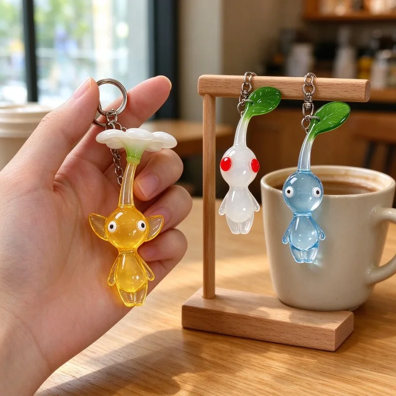 Cute Game Anime PIKMIN Figure Captain Olimar PIKMIN Action Figure PVC Keychains Collection Model Doll Toys for Children Gifts view 3