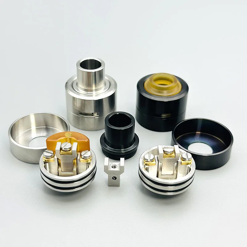 DIY Matty RDA Tank Atomizer 316SS double Single Coil Rebuilding Dripping Tank With Squonk BF PIN 24mm Ring For 510 Vape BOX Mod