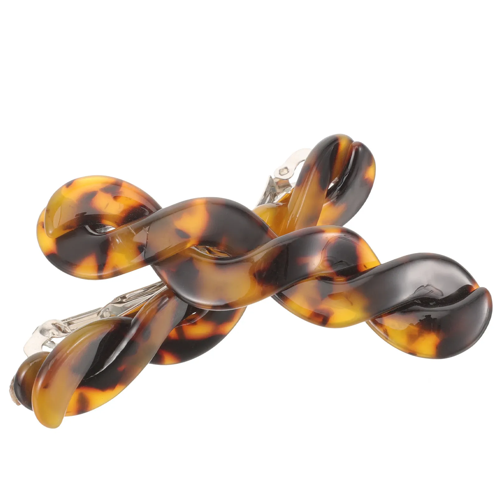 

2 шт. плетеных заколок для волос для женщин, элегантные декоративные заколки-защелки, простые в использовании аксессуары для укладки волос для вечеринок и повседневной носки