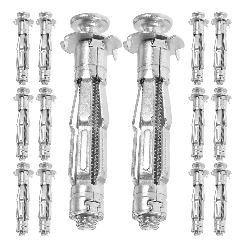 

25pcs Drywall Anchors Heavy Duty Hollow Wall Anchor Screws M6X52 For Drywall Plaster Bolts Expansion Nuts Threaded Screw Anchors